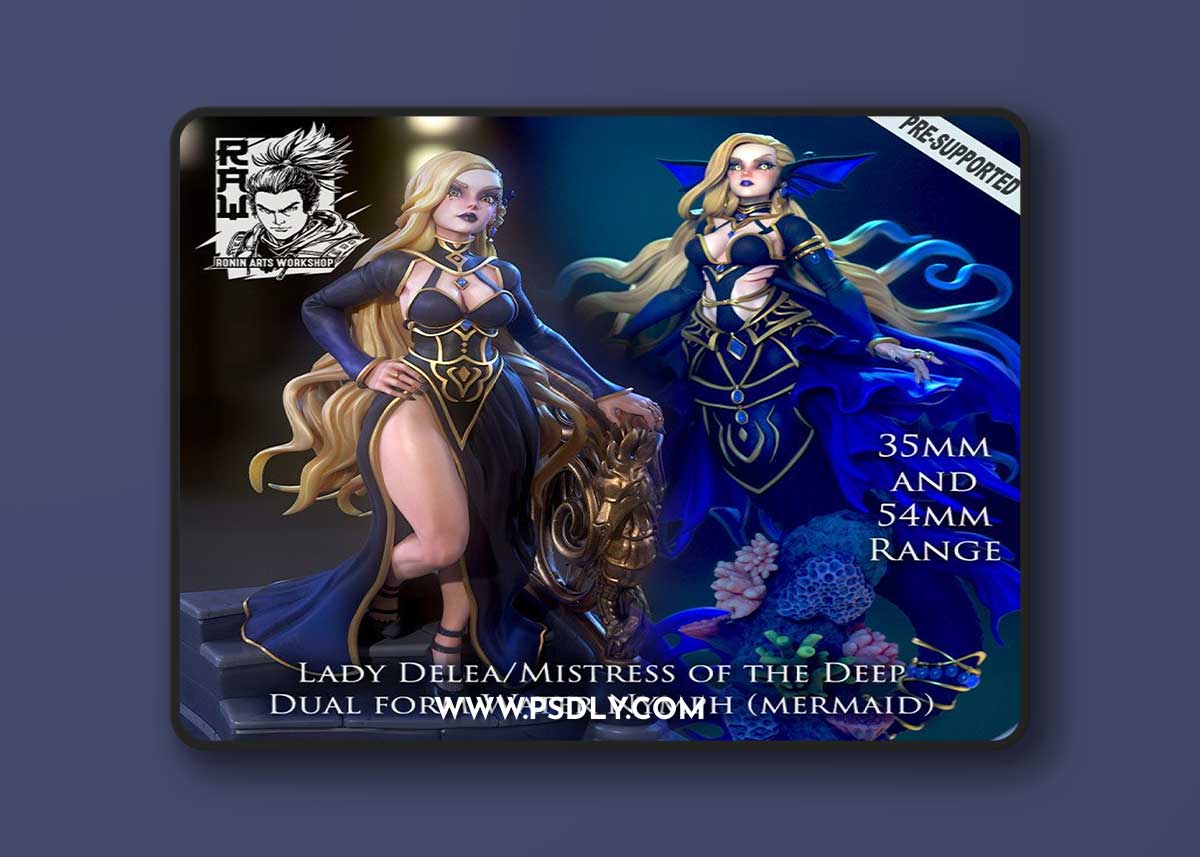 Delea - Shapeshifting Mermaid Infiltrator – 3D Print Model