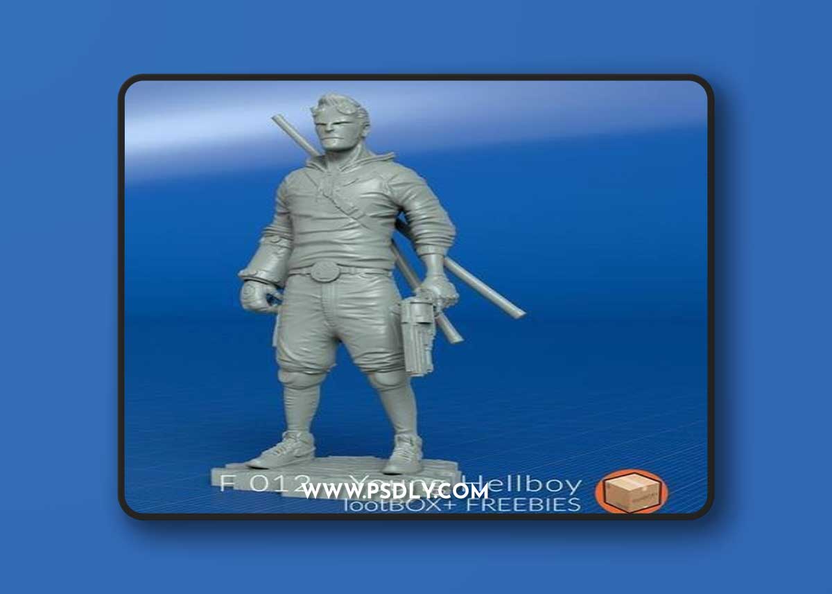 F 012 - Young Hellboy – 3D Print Model