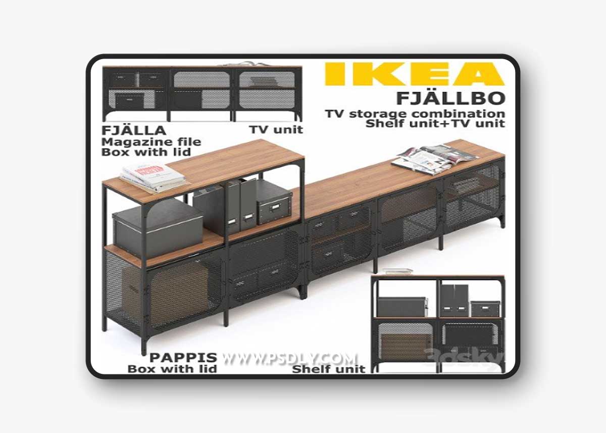 FJALLBO-(FIELLBO)-TV-STORAGE-COMBINATION