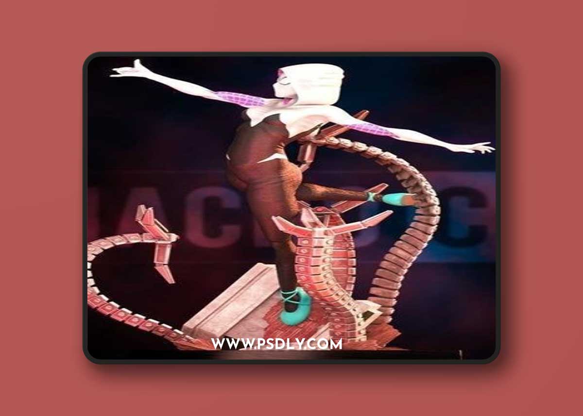 Fan Art Spider Gwen – 3D Print Model