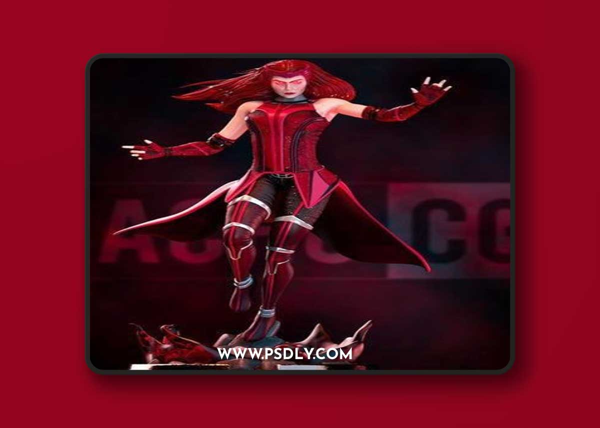Fan Art Wanda - Scarlet Witch Statue – 3D Print Model