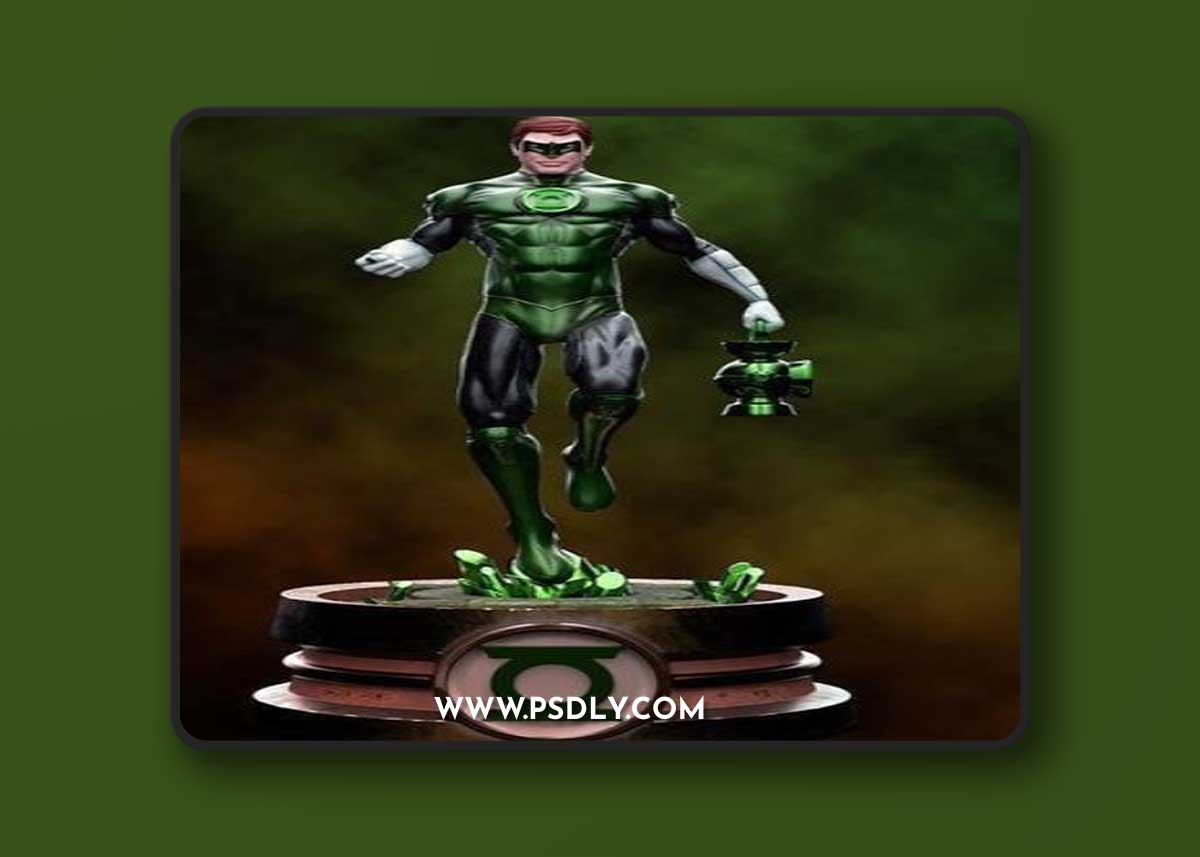 Fanart HAL JORDAN - GREEN LANTERN Statue – 3D Print Model