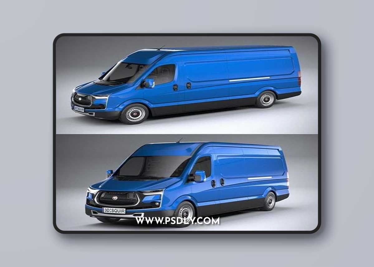 Generic Van Heavy 2020 - 3d model