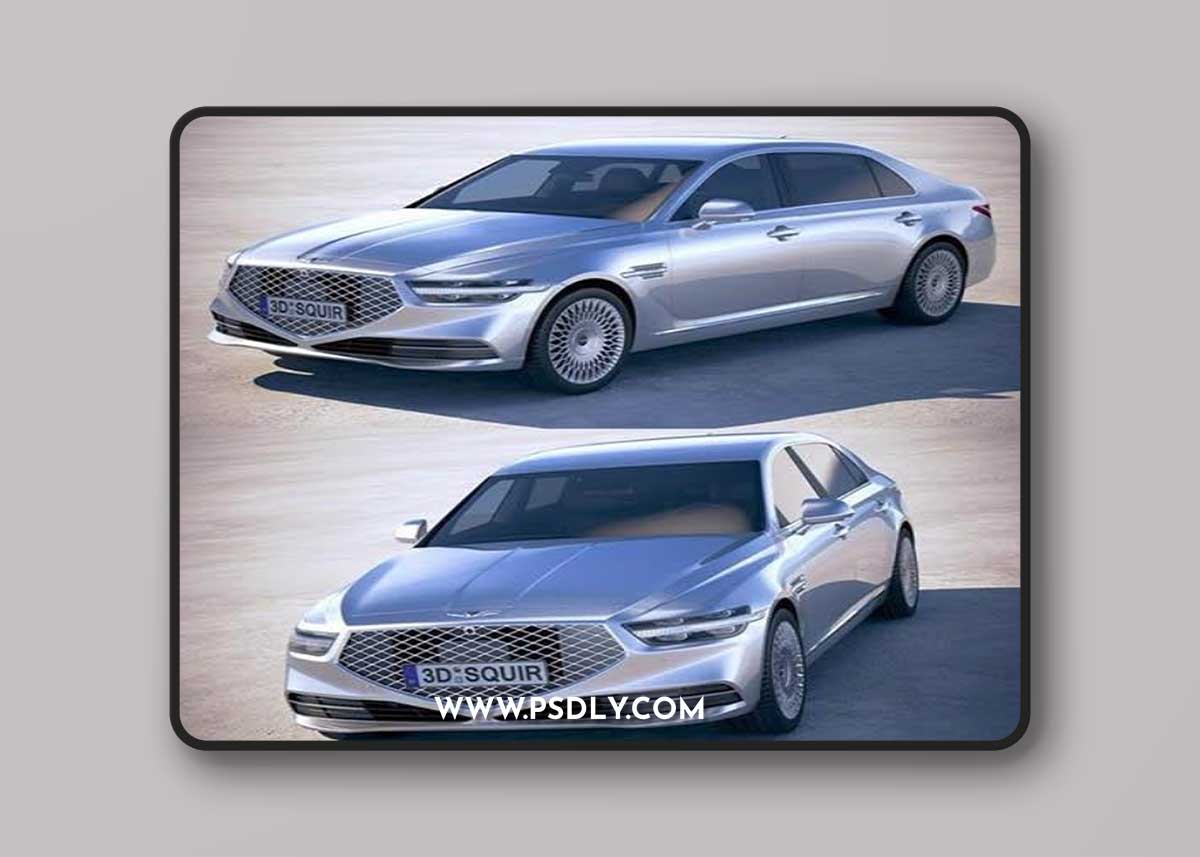 Genesis G90 2020 - 3d model