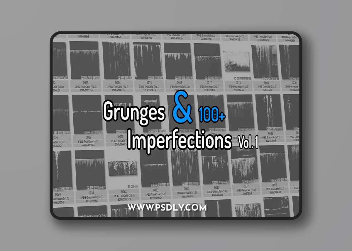Gumroad - 100 Grunges & Imperfection Texture Pack by Texturing Tools & Collections