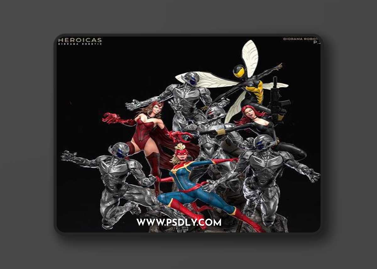 Heroicas - Diorama Robotic – 3D Print Model