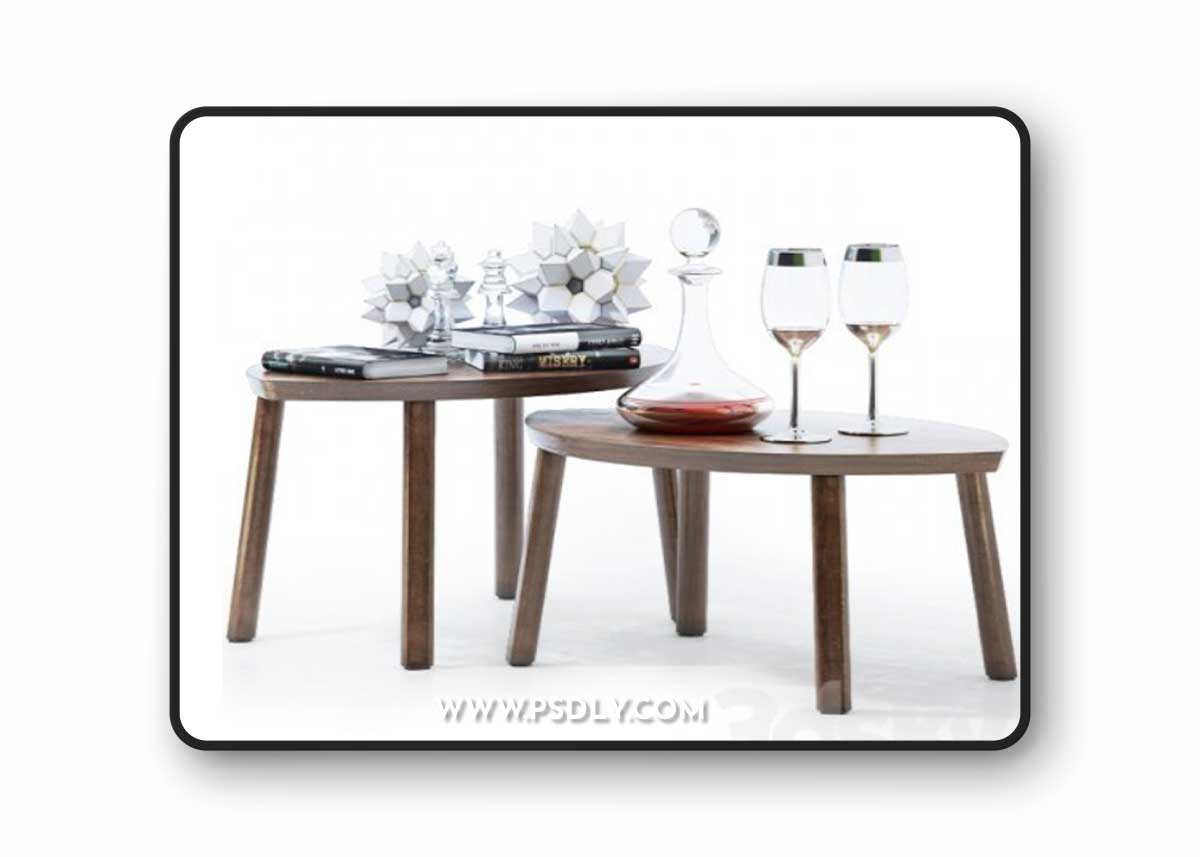 IKEA \ STOCKHOLM \ Set of tables, 2 pcs. + Decor