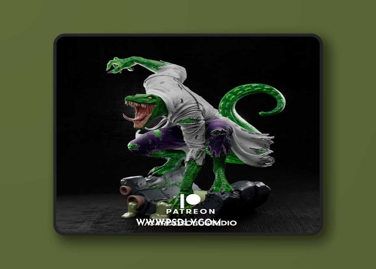 Lizard Statue – 3D Print Model