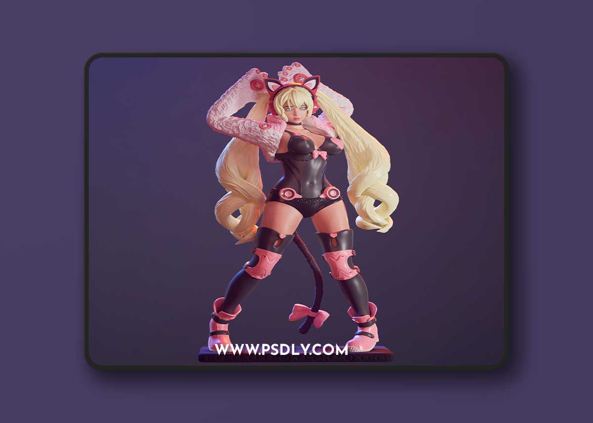 Lucky Chloe Fanart Tekkenekken Chagarin – 3D Print Model