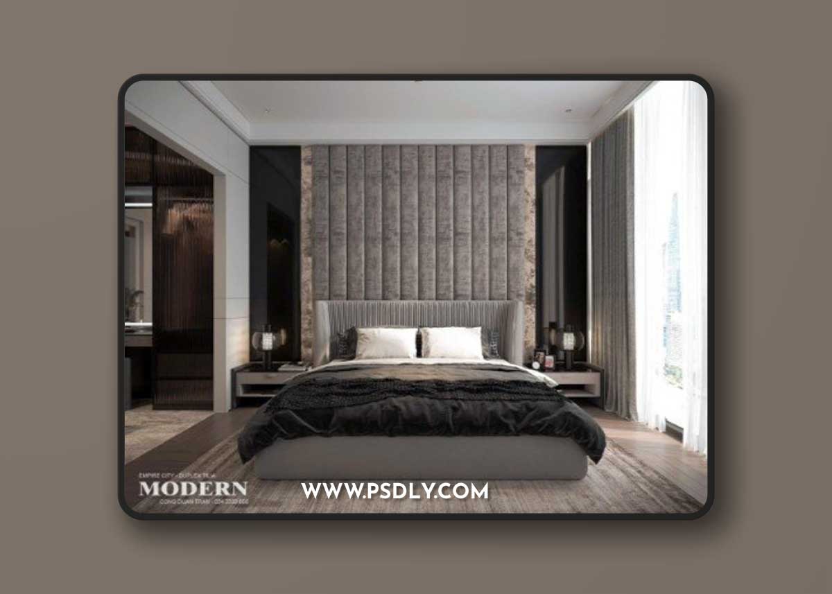 Master Bedroom Interior Scene