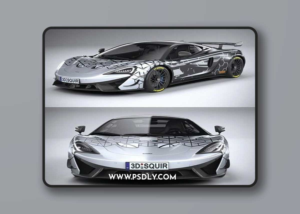 McLaren 620R 2020 - 3d model