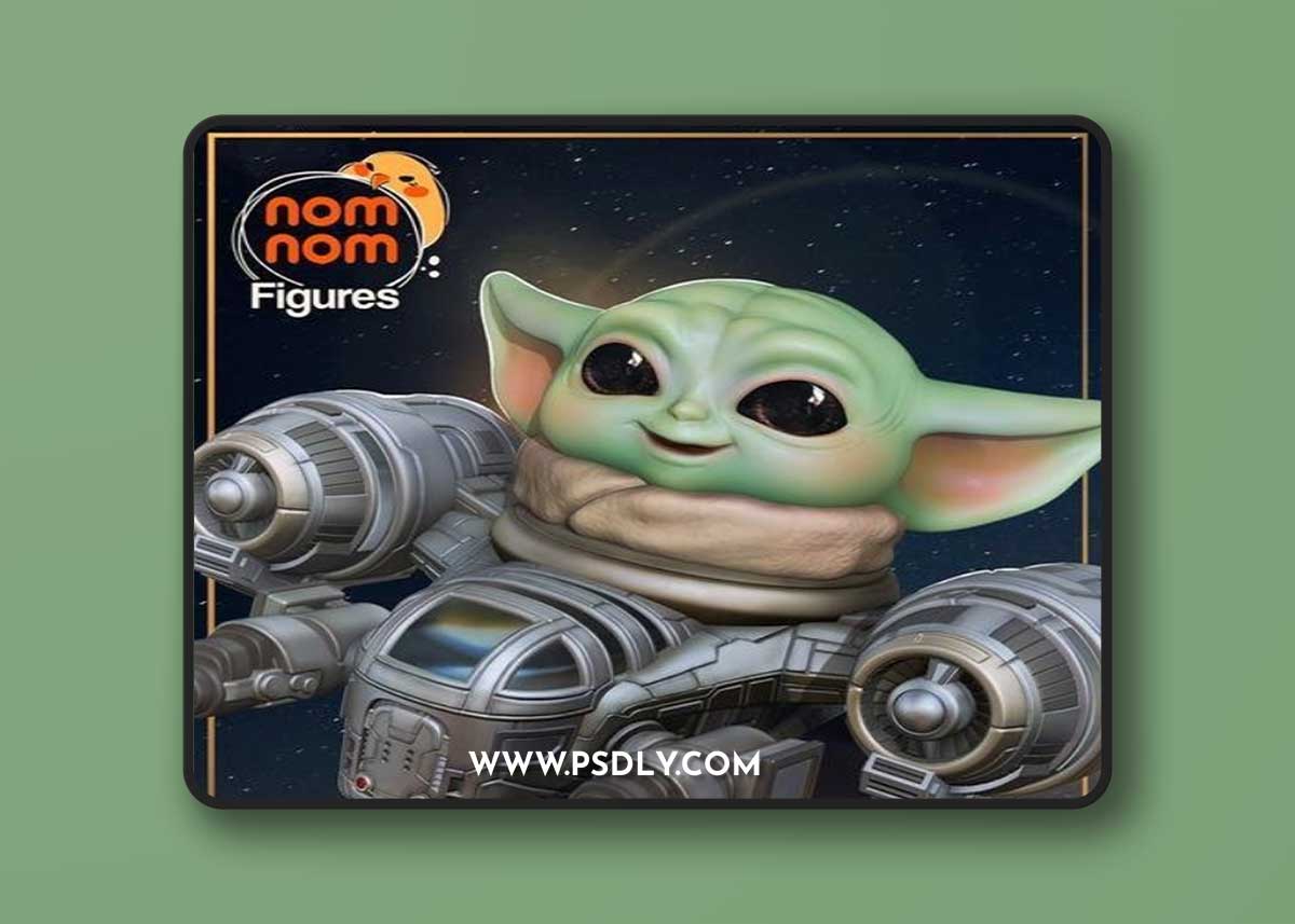Nomnom Figures - Grogu from Mandalorian – 3D Print Model