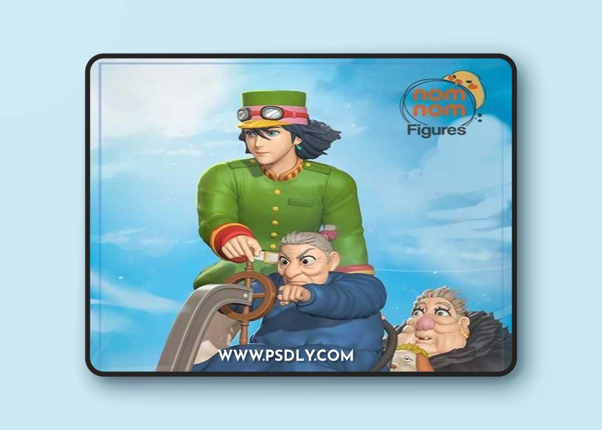 Nomnom Figures - Howl Moving Castle – 3D Print Model