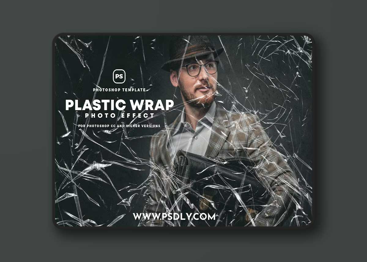 Plastic Wrap Photo Effect X2XN4KW