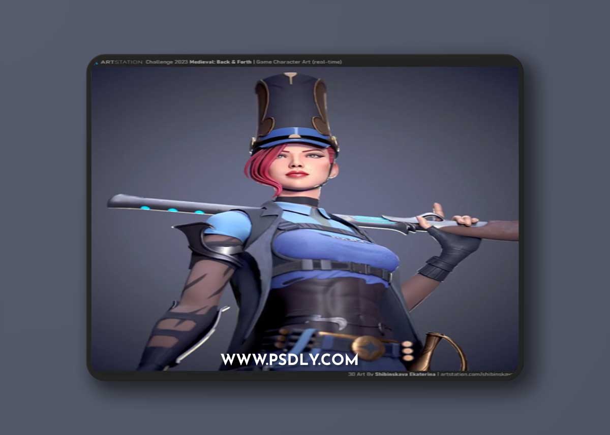 Police Officer Kelly 3D Model