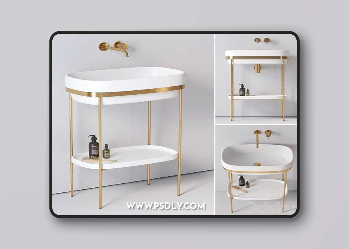 Pro 3DSky - Ex.t Ribbon console washbasin