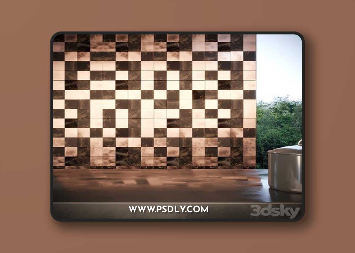 Pro 3DSky - METAL BRONZE 3D CUBES