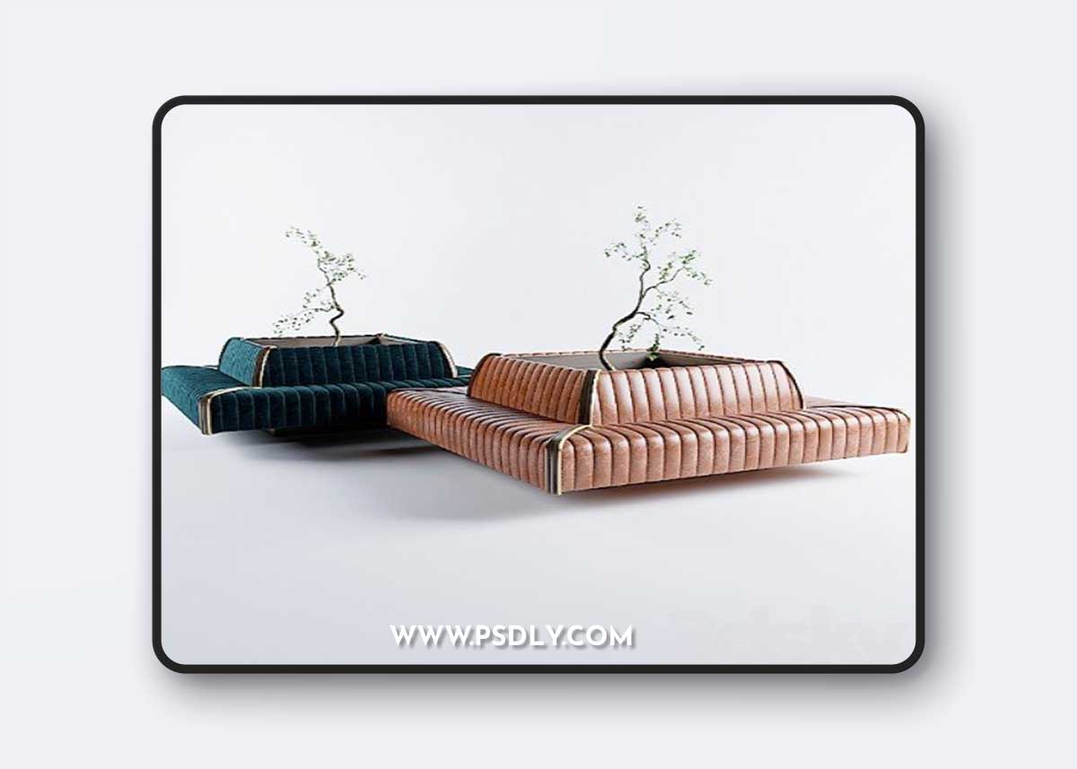 Rectangular Sofa For Cafe & Restaurant