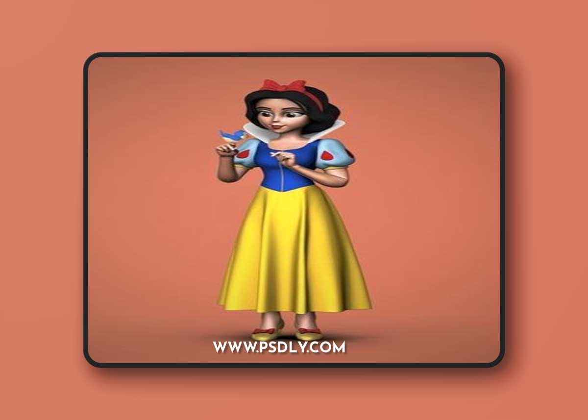 Snow White and Bust – 3D Print Model