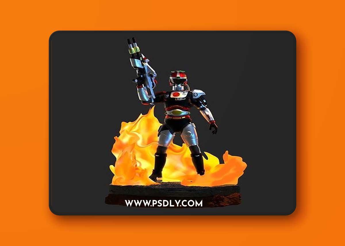 Solbrain - Knight Fire – 3D Print Model