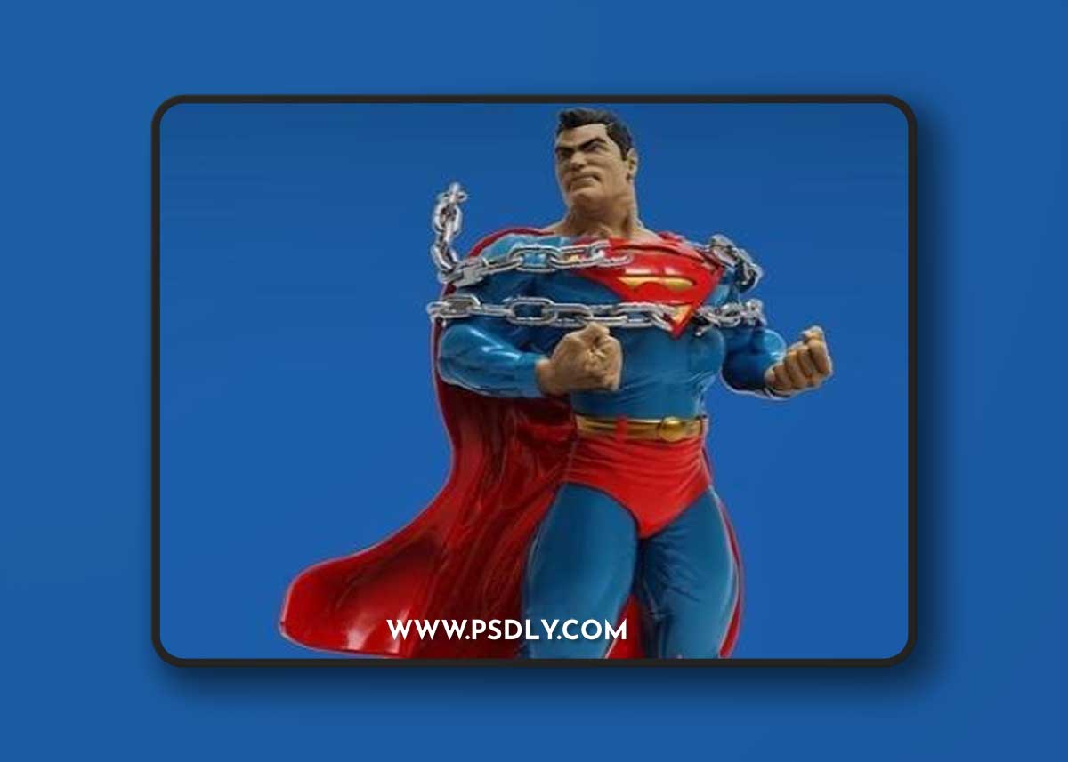Superman Breaking Chains – 3D Print Model