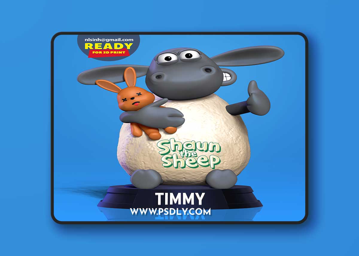 Timmy - Shaun the Sheep – 3D Print Model