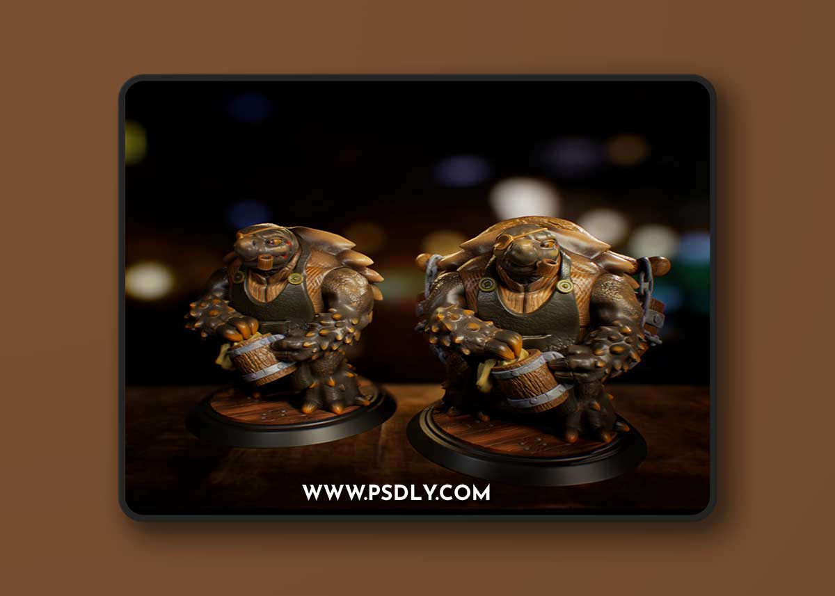 Tortle Barkeep – 3D Print Model