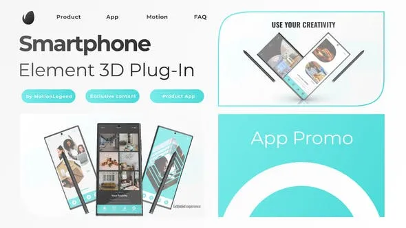 Videohive 3D App Promo Professional Element 3D 46955006