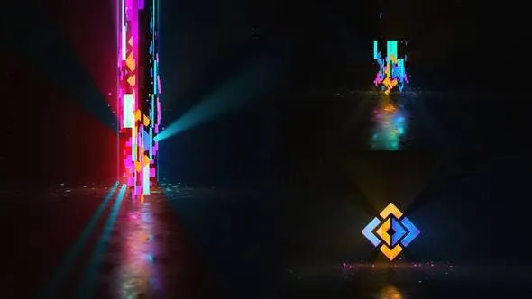 Videohive Glitch Shockdown Logo Animation 47148603