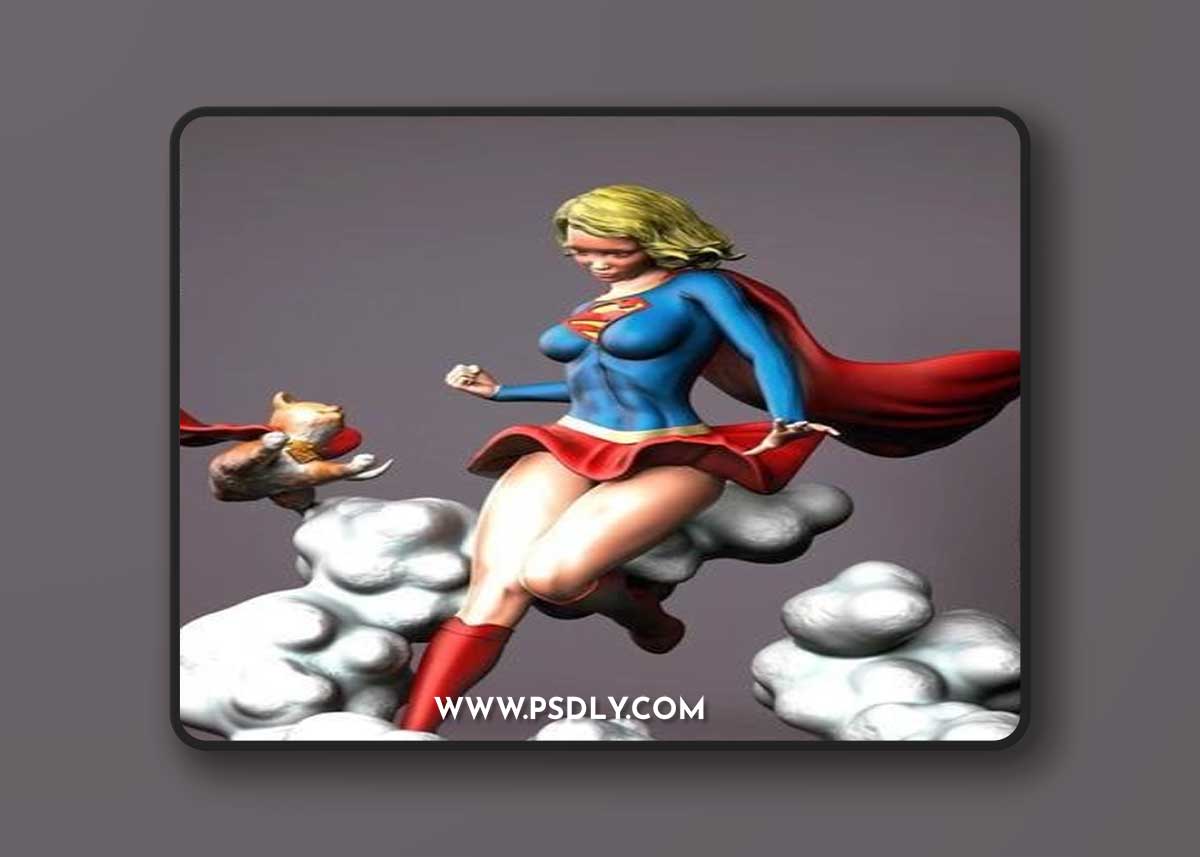 Angel e luna - Superman And Supergirl – 3D Print Model