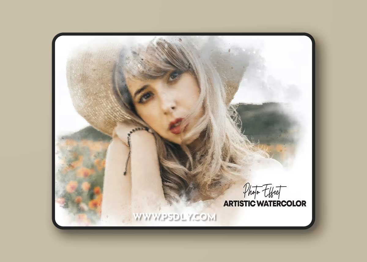 Artistic watercolor photo effect XL4BYB8