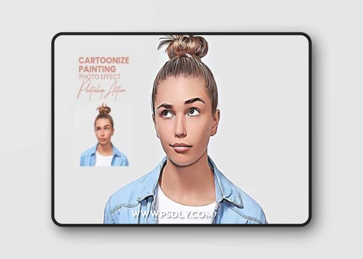 Cartoonize Painting Photoshop Action