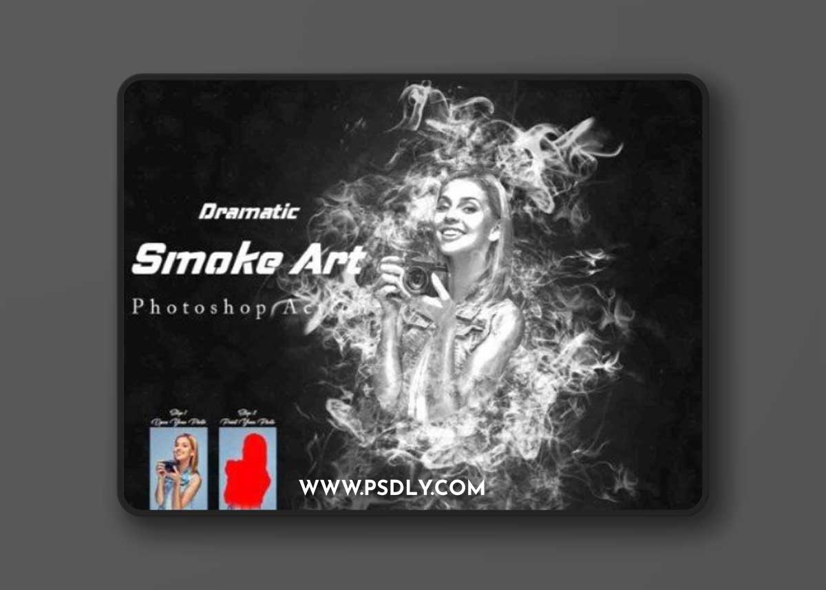 Dramatic Smoke Art Photoshop Action