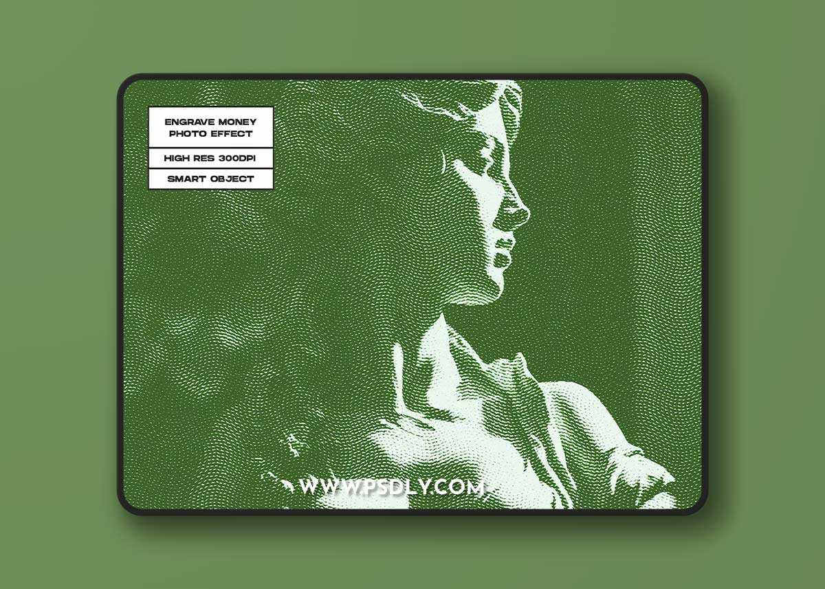 Engrave Money Photo Effect UDTETYM