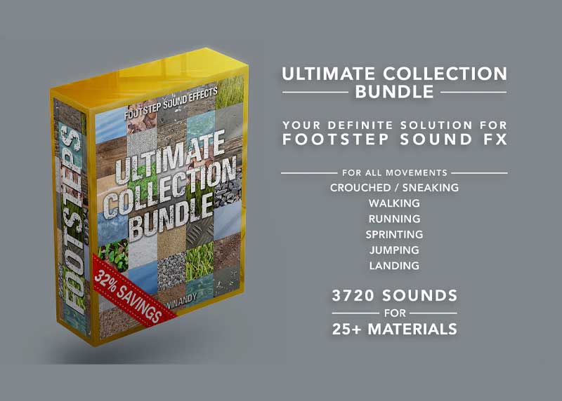 Footsteps Sound FX - Ultimate Collection Bundle v5.1