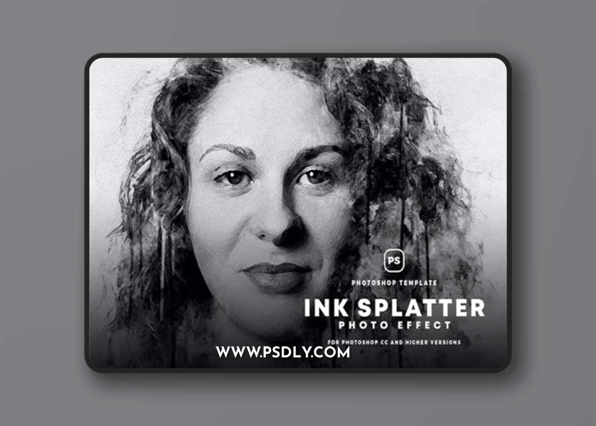 Ink Splatter Photo Effect for Photoshop