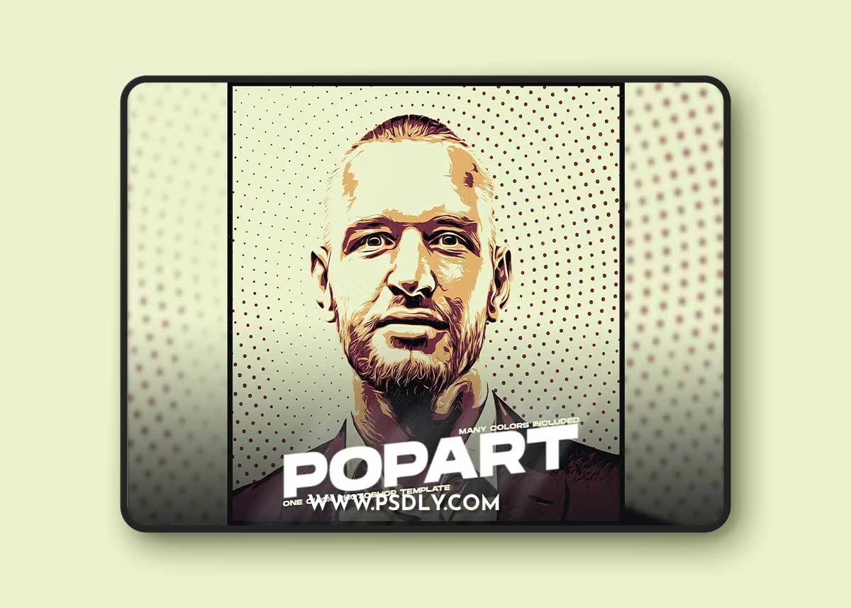 Pop Art Photoshop PSD Template TRA6SBJ