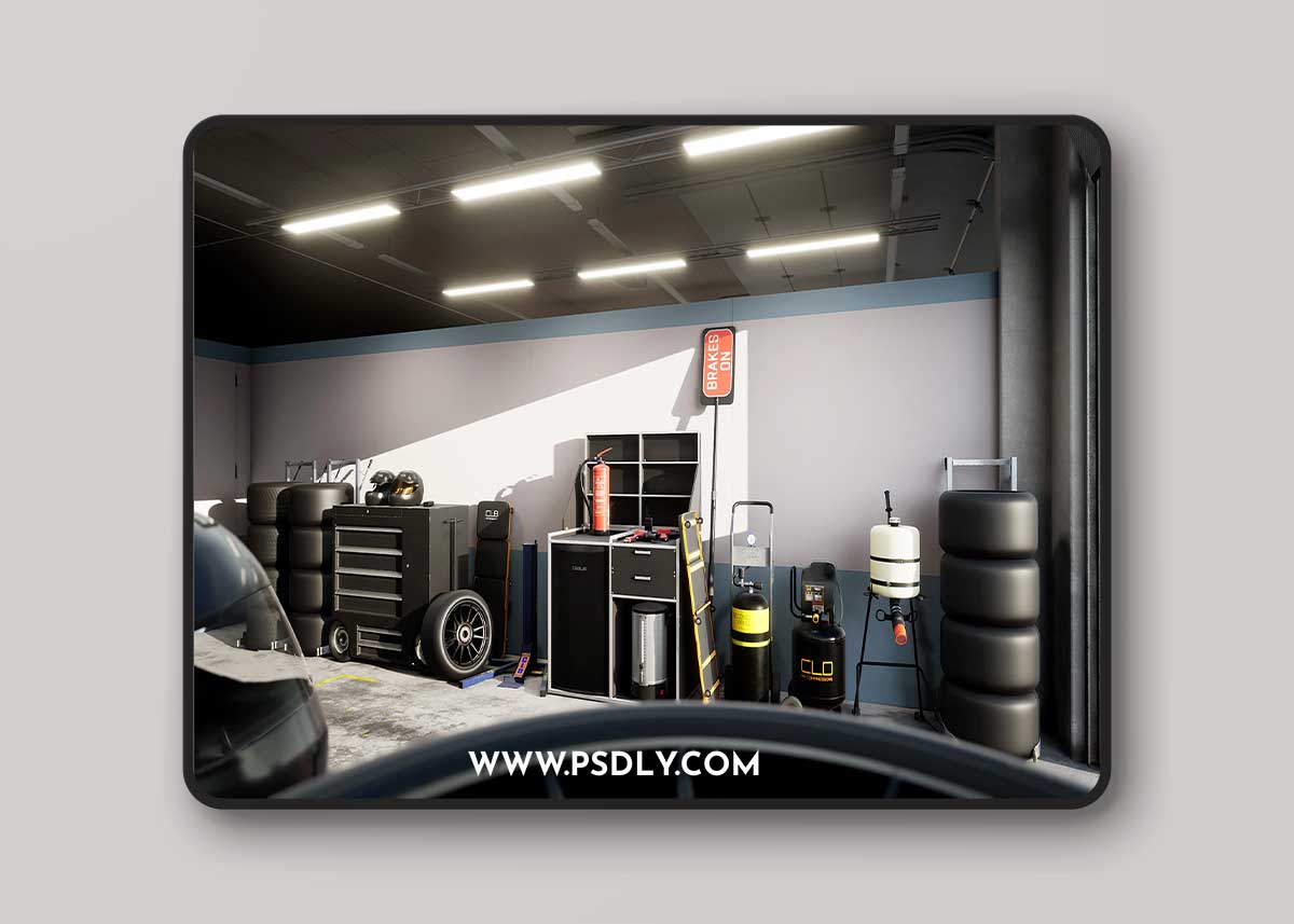 UE - Racing Pit Lane and Garage