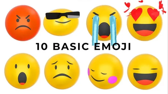 Videohive 10 Basic Emoji 47721631