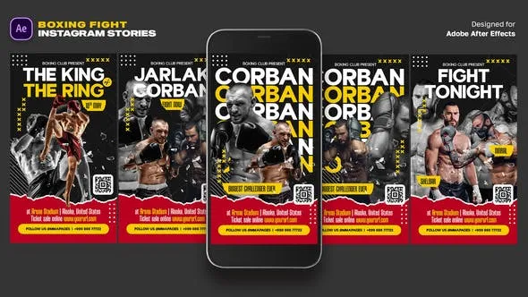 Videohive Boxing Fight Instagram Stories 47367207