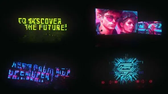 Videohive Cyberpunk Promo Titles 47590348
