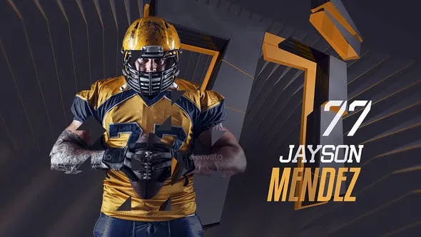 Videohive Team Player Intro Gameday 47643438
