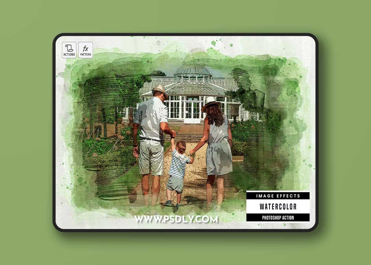 Watercolor Photoshop Effect 3UU4DHQ