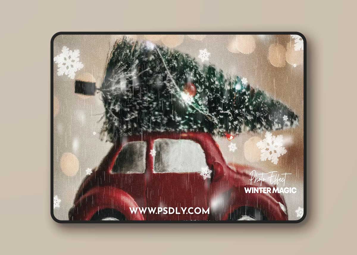 Winter magic photo effect 6U9ECZD