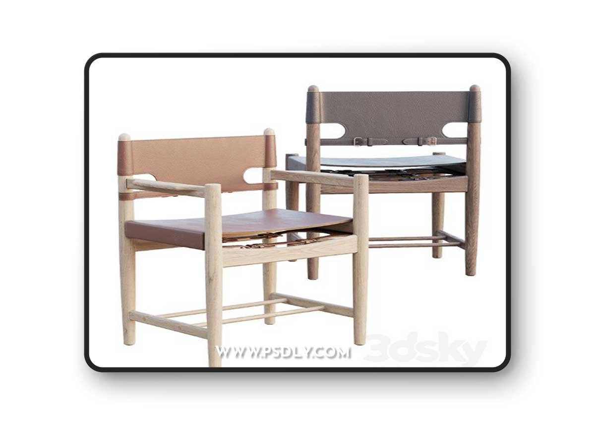 AVE Spanish Dining Armchair 3237 by Borge Mogensen