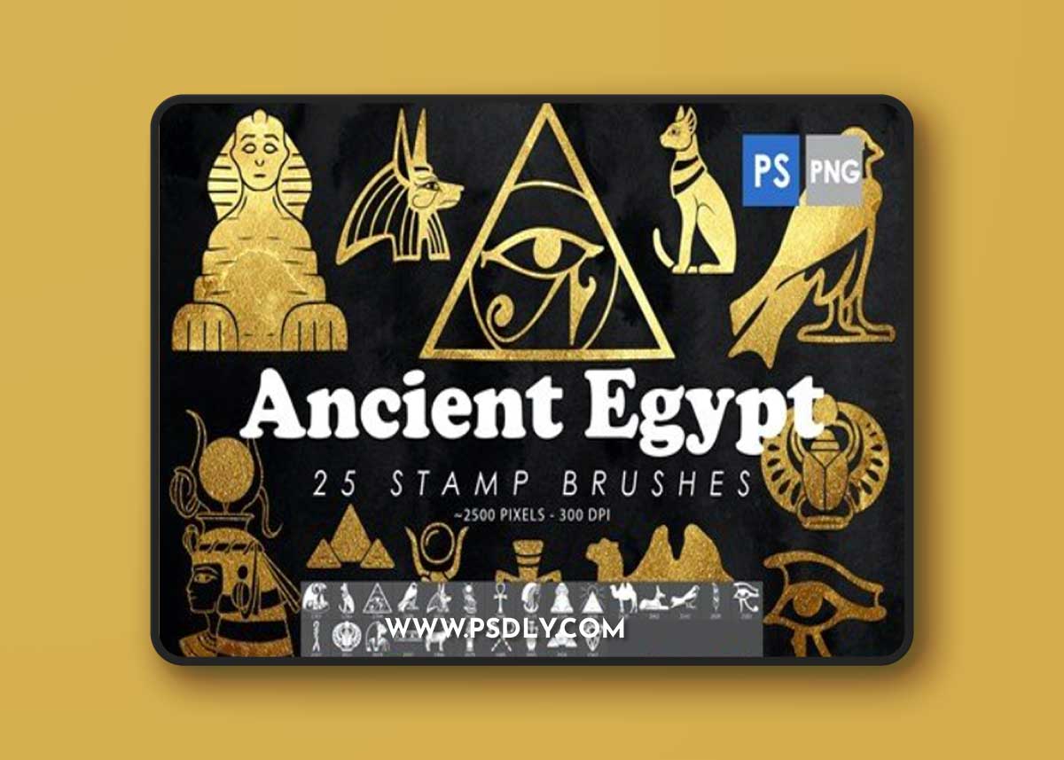 Ancient Egypt Photoshop Stamp Brushes Y7KXFB9