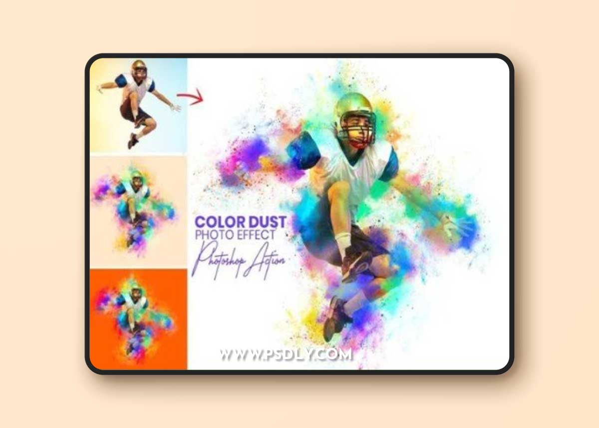 Color Dust Photoshop Actions