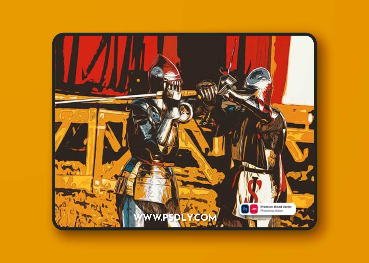 Mixed Vector Action for Photoshop