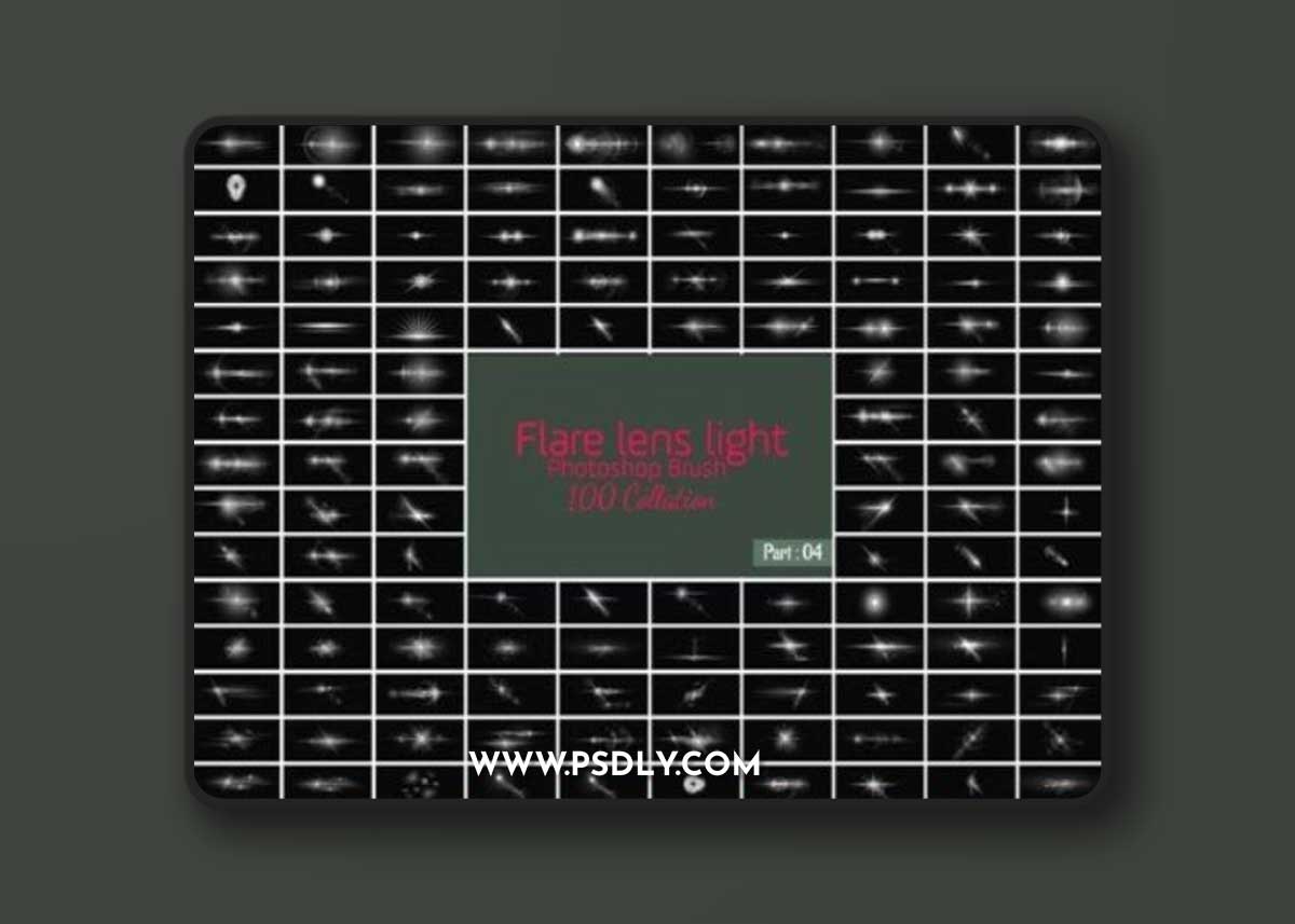 Photoshop 100 Brush Lens Bundle