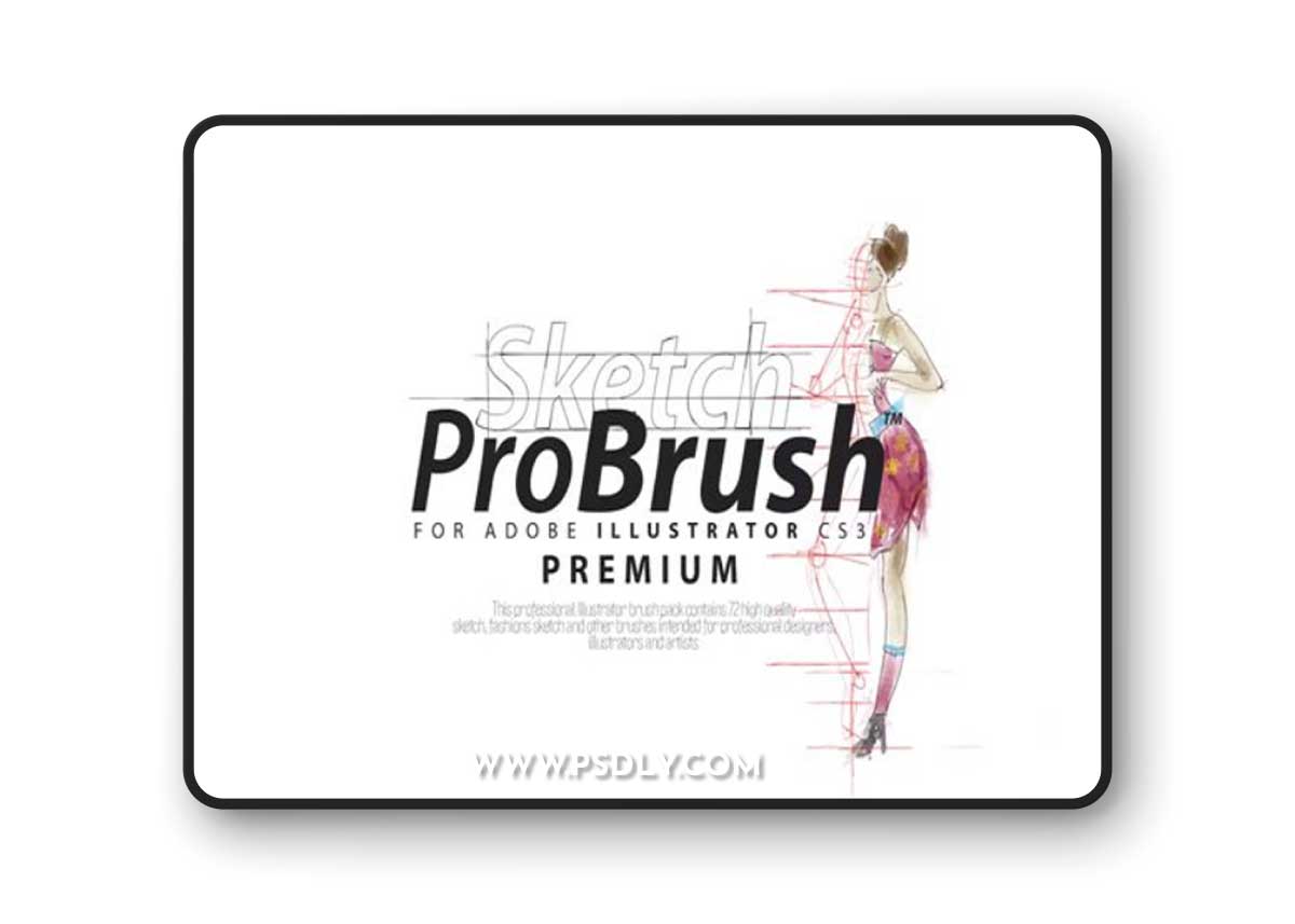 Sketch ProBrush - Brushes for Illustrator